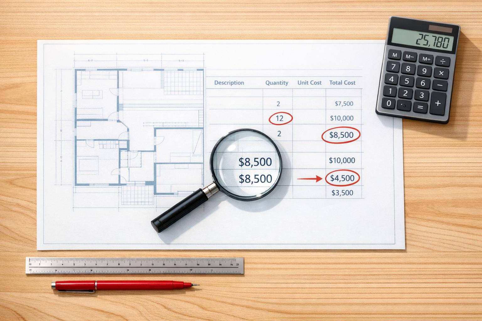 How to Spot Errors in Construction Estimates